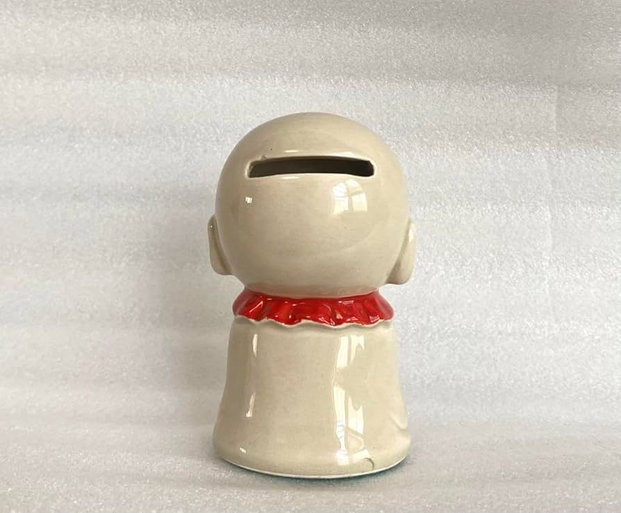 Amazon.co.jp: 内藤ルネ 恋地蔵 貯金箱 陶器 昭和レトロ ファンシー 箱
