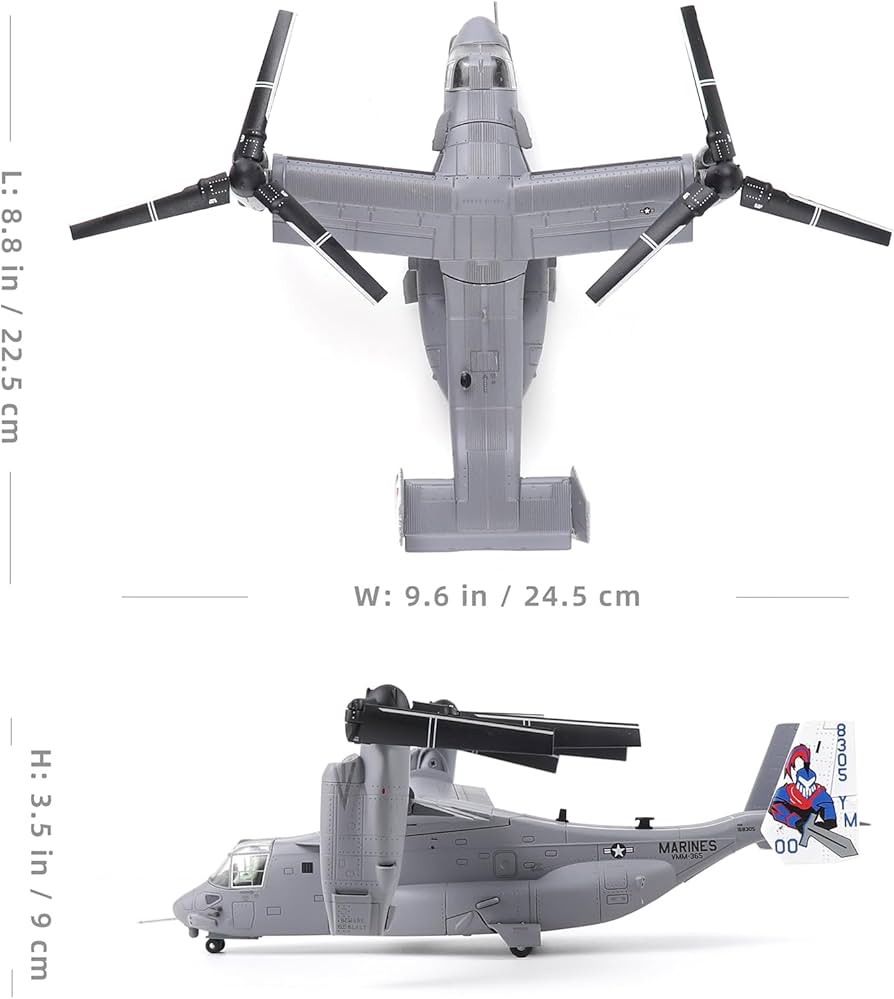 Amazon.com: NUOTIE V-22 Osprey 1/72 Scale Model Aircraft Kits