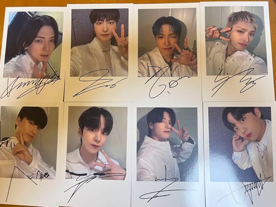 ATEEZ ホンジュン サイン入りチェキ 2025年最新】ホンジュン サインの