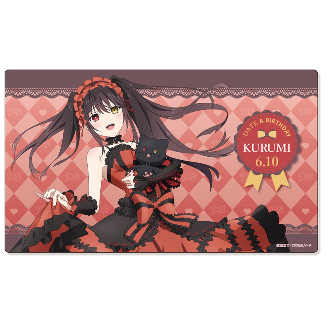 デートアライブ 八舞姉妹 倶矢 夕弦 プレイマット ラバーマット デート