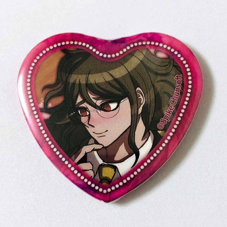 ダンガンロンパ 左右田和一照れ顔ハート缶バッジナンジャタウン銀袋