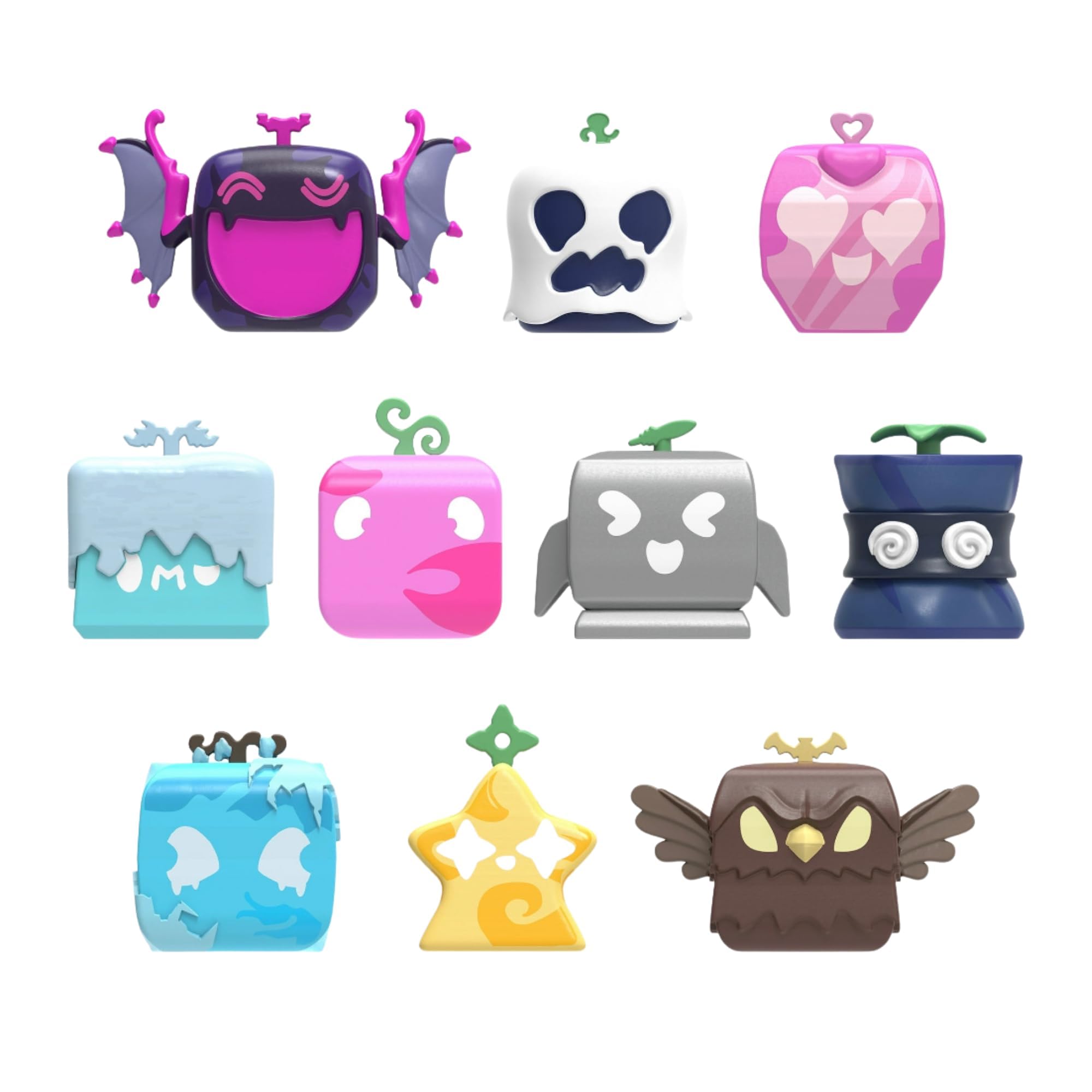 Amazon.co.jp: Blox Fruit ミニフィギュア 4個パック ブロックス