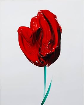 武田鉄平FLOWERS ポスター 赤