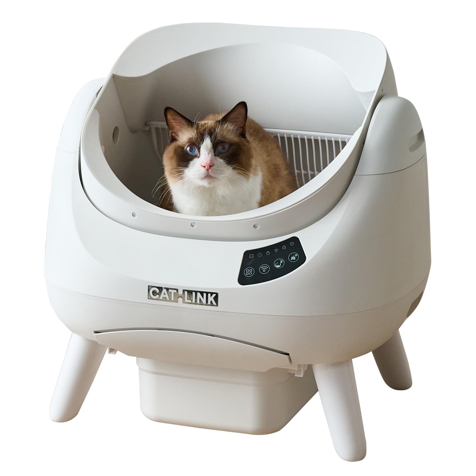 Amazon | 【OFT】 自動猫トイレ CATLINK SCOOPER OPEN-X ホワイト