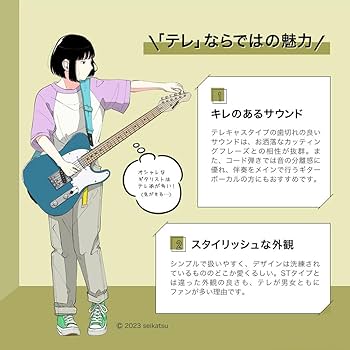 y 白色 エレキギター SELDER アンプコード ギターケース付き y 白色