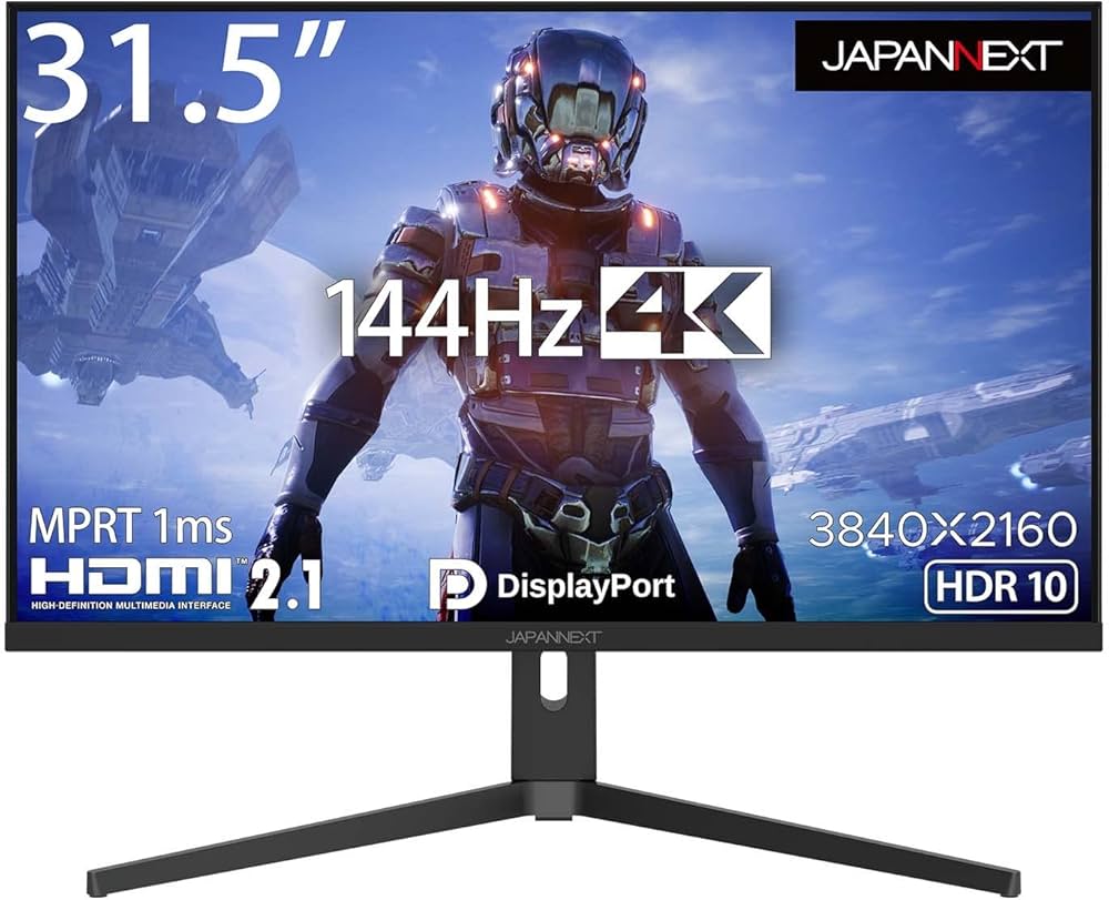 Amazon.co.jp: JAPANNEXT 31.5インチ ゲーミングモニター 144Hz 1ms 4K