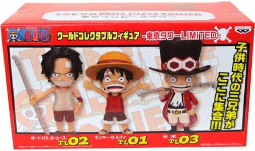 ワーコレ 東京タワーLIMITED 3種 子供時代（ルフィ・エース・サボ