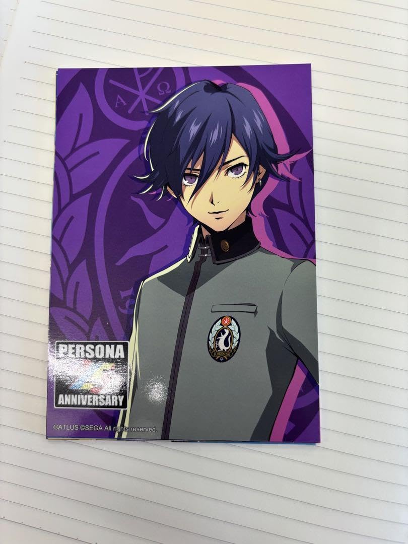 ペルソナ 25th ナンジャタウン グリッター缶バッジ 主人公 ピアスの