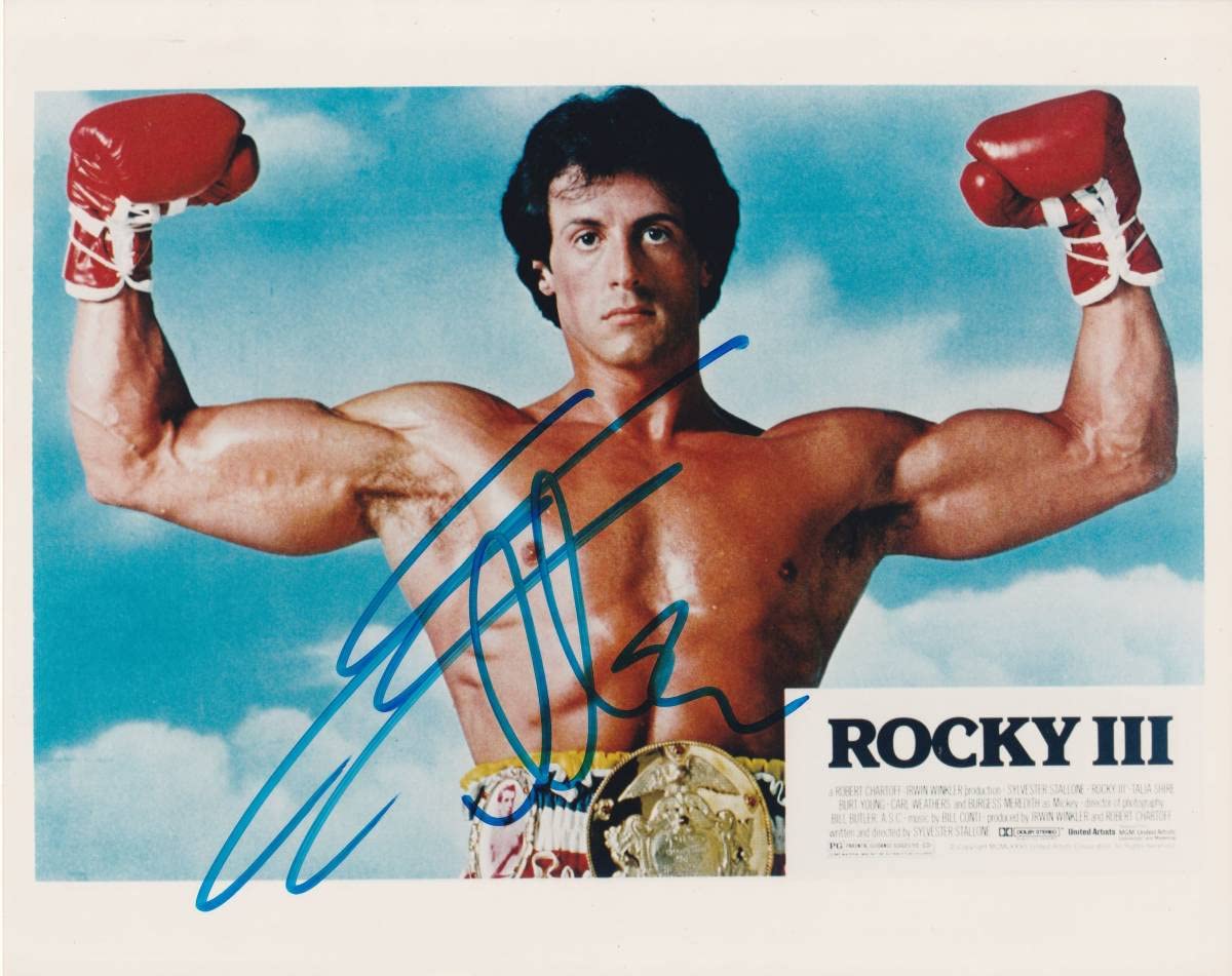 シルヴェスター・スタローン直筆サイン入り超大型写真…ロッキー