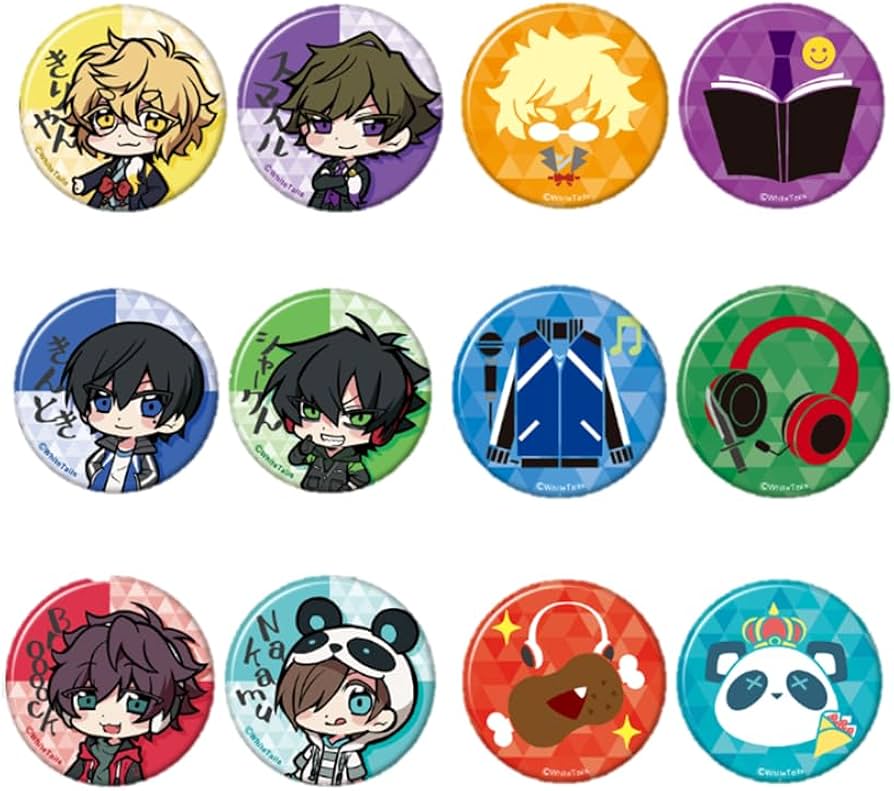 ワイテルズ スマイル PUS缶バッジ 12セット Amazon.co.jp: ワイテルズ