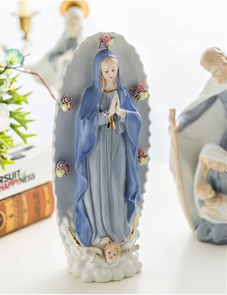 Amazon.co.jp: マリア像 マドンナ 祈り 聖母マリア彫像 聖なる置物
