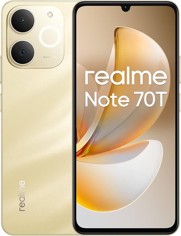 Amazon | realme Note 70T 4Gスマートフォン 4+64GB、6.75インチ画面