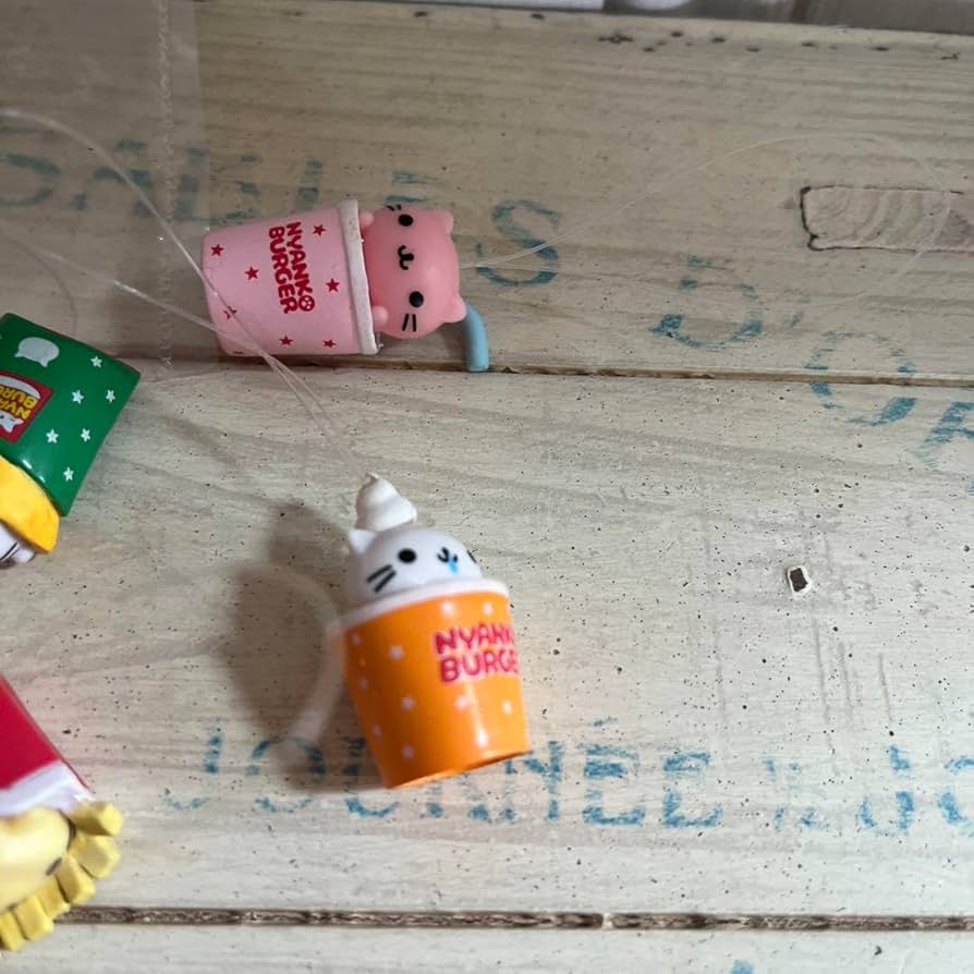 平成レトロにゃんにゃんにゃんこにゃんこバーガーマスコット9点セット