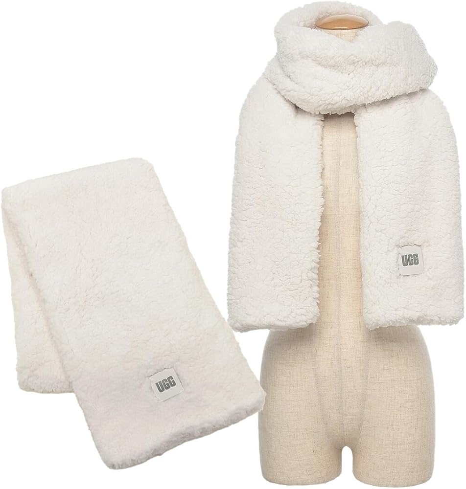 Amazon | [アグ] マフラー シェルパオーバーサイズドスカーフ ボア