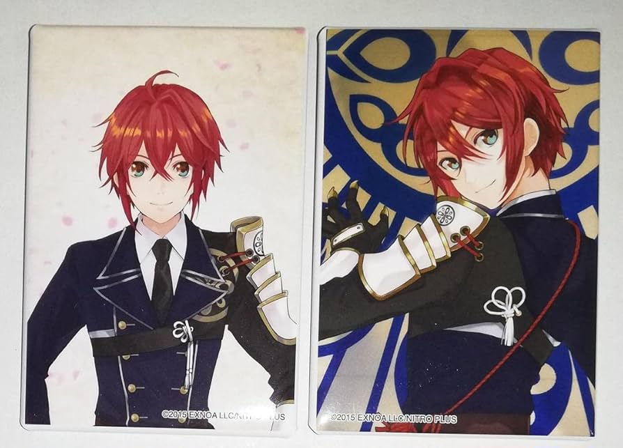 刀剣乱舞 とうらぶ 抜丸 スクエア缶バッジ セット 跪坐 刀剣乱舞 とう