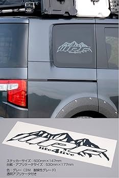 Amazon.co.jp: IPF ステッカー THREE Mountain ロゴ XLサイズ グレー