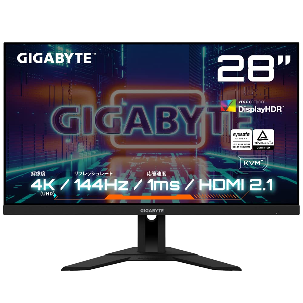 Amazon.co.jp: GIGABYTE ゲーミングモニター 28インチ UHD 平面