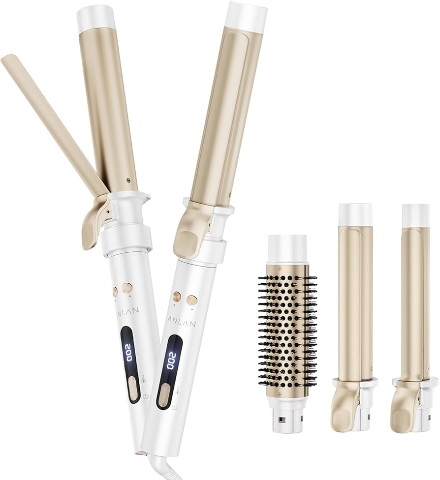 Amazon | ANLAN オートカールアイロン コテ 自動＆手動両用 38mm/32mm