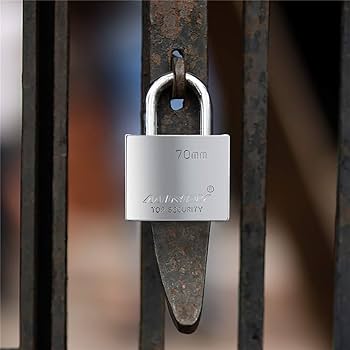 Amazon | 70mm 高耐久 ロック 倉庫 防水 鍵付き南京錠 高セキュリティ