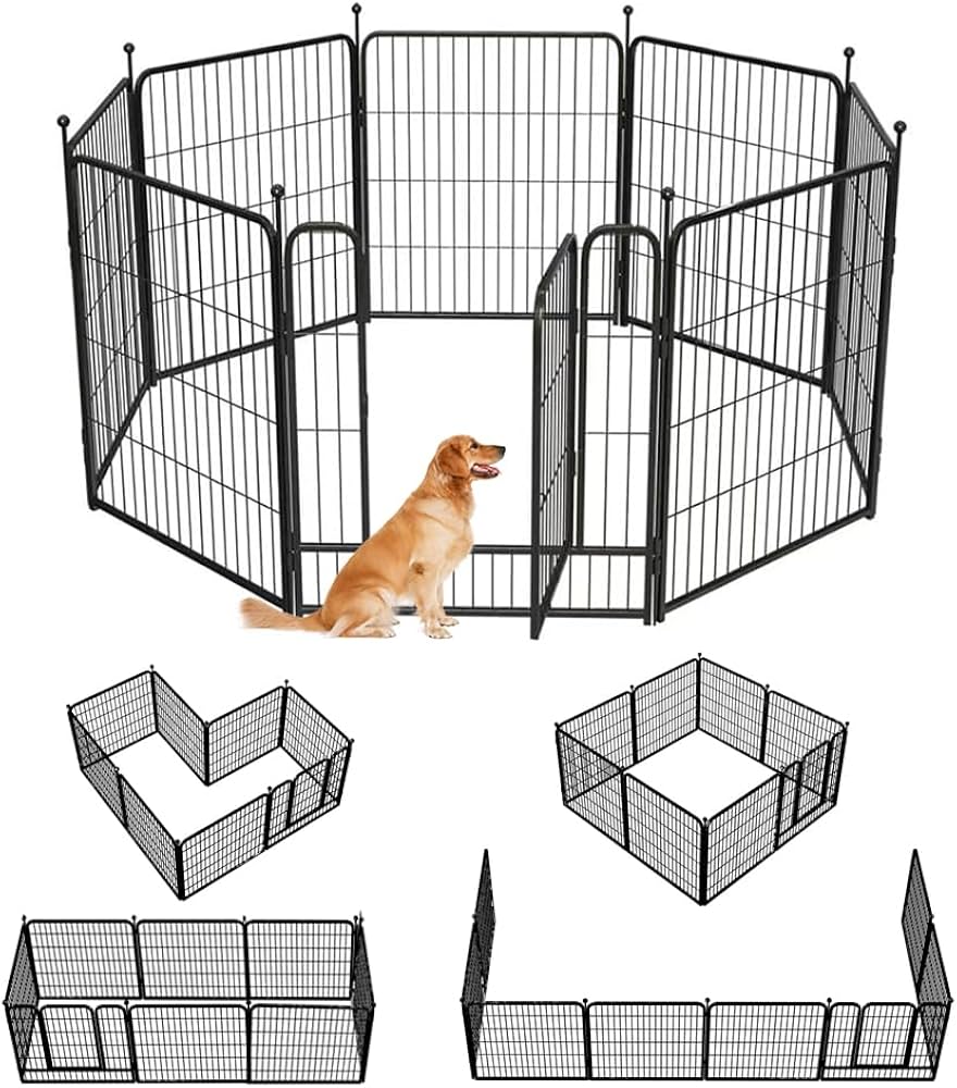 Amazon | ペットフェンス 中型犬用 ペットサークル 小型犬用 ペット