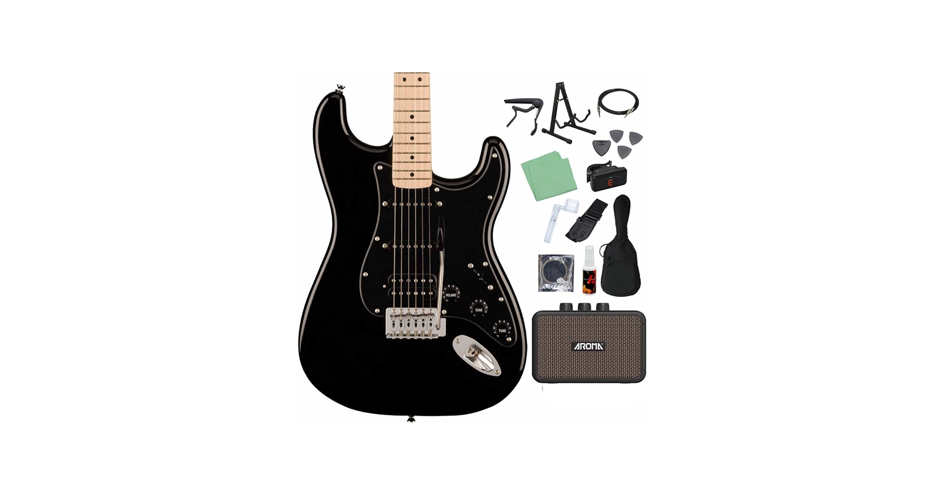 Amazon | Squier by Fender SONIC STRATOCASTER HSS Black エレキ