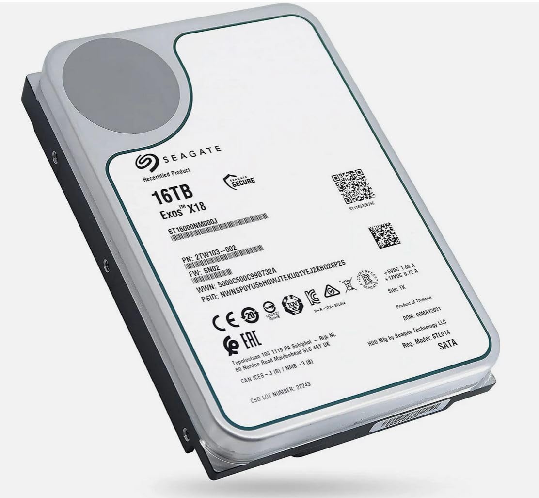 ジャンク Seagate Exos X18 16TB HDD Amazon.com: Seagate