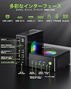 Amazon.co.jp: GMKtec ミニpc AMD Ryzen9 8945HS 周波数5.2GHz 32+2TB