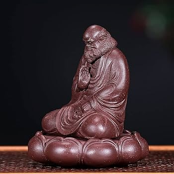 Amazon｜達磨大師坐禅像 ミニ 陶器製 少林山達磨寺 置物 オブジェ