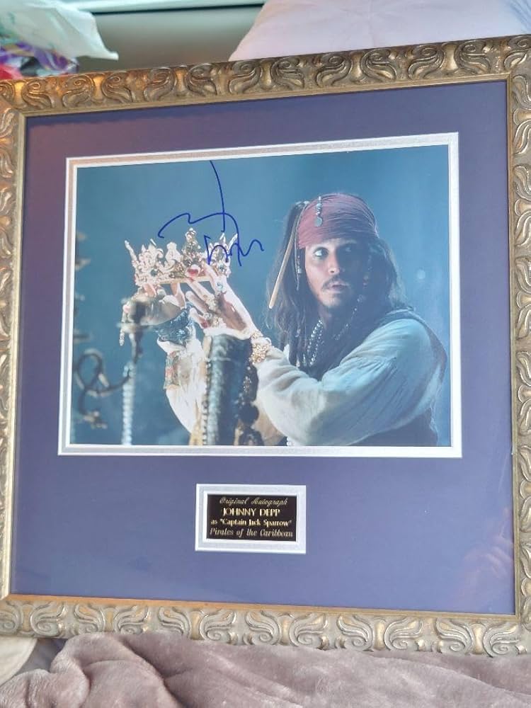 ジョニー・デップ 証明書付き パイレーツ・オブ・カリビアン」直筆