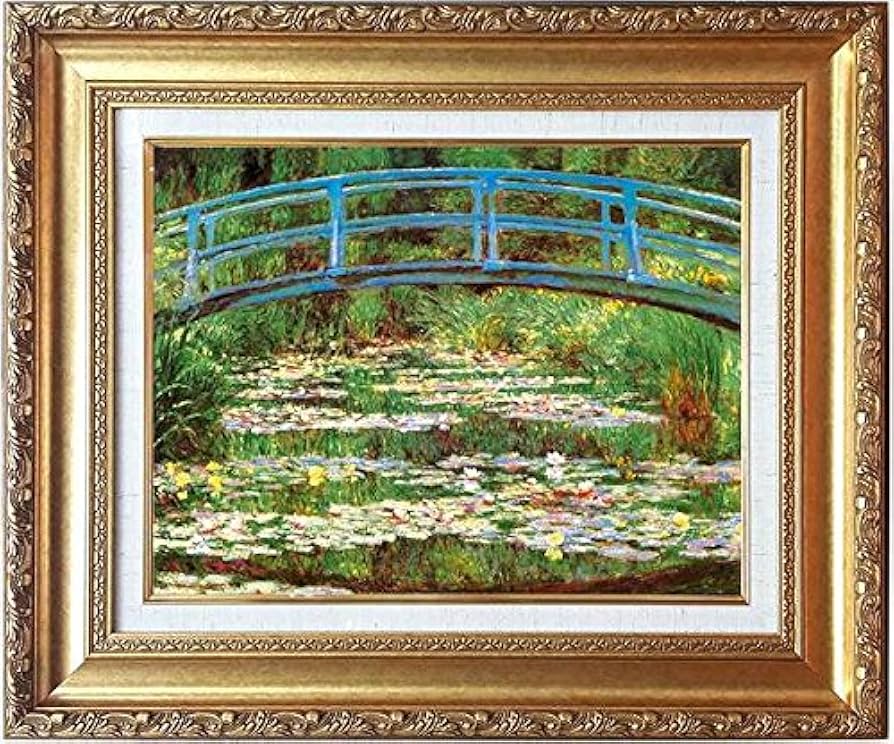 モーリスマルタン印象派風景画 金色フレーム付き15F モーリスマルタン