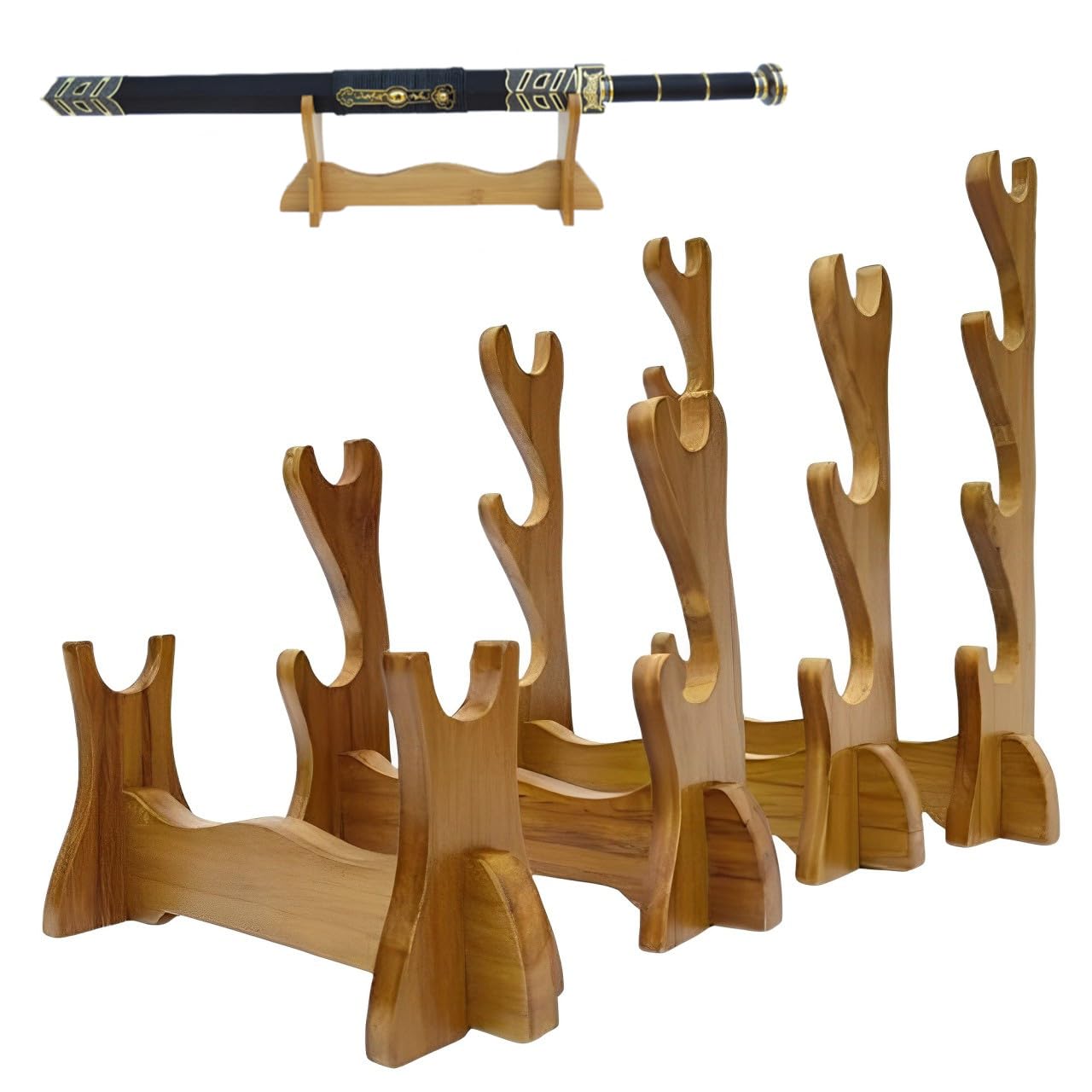 刀掛け 象牙台 木製 火縄銃 武具 日本刀 台 飾り台 象牙台 木製 火縄銃