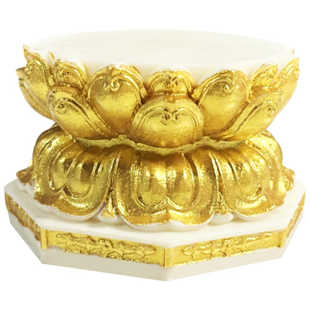 Amazon｜YUYAKESHI 仏像用 丸型 蓮華型 ココヤシの果実 台 供物 台座