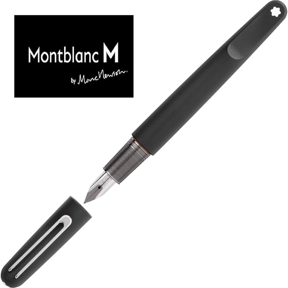 Amazon | Montblanc M Ultra Black Fountain Pen, Precious Black