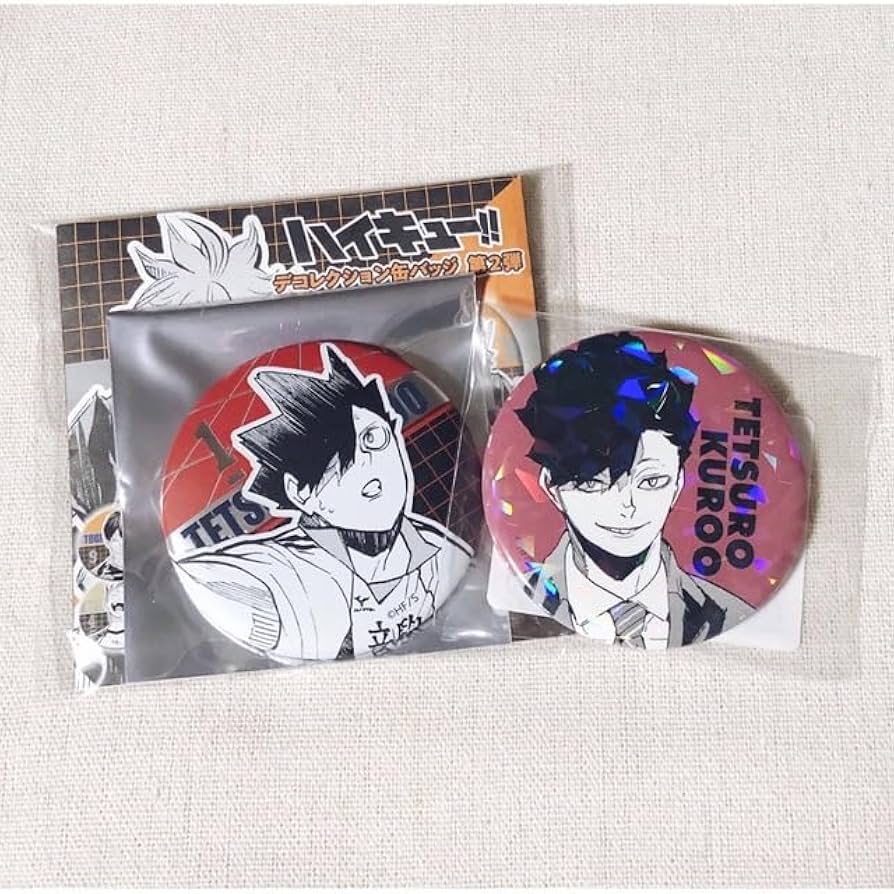 ハイキュー オールスター缶バッジ 黒尾鉄朗 音駒高校 ハイキュー