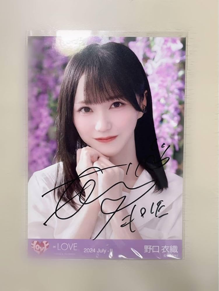 イコラブ ＝LOVE 野口衣織 限定生写真 直筆 日比谷24GIRLS LOVE