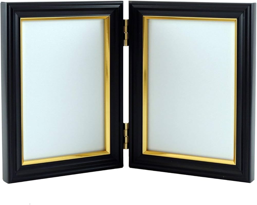 Amazon.co.jp: FUJICOLOR 額縁 肖像額 L 2面 ブラック 木製 無反射