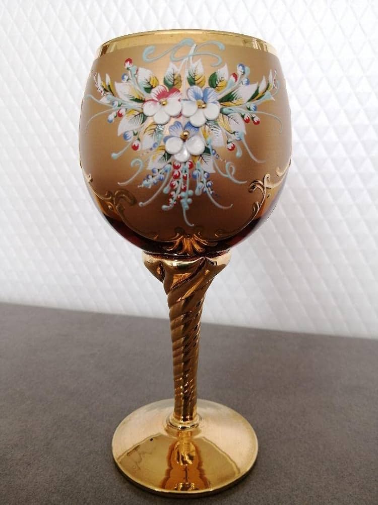 ヴェネチアムラーノガラスデキャンタセット8点アレキサンドライトガラス