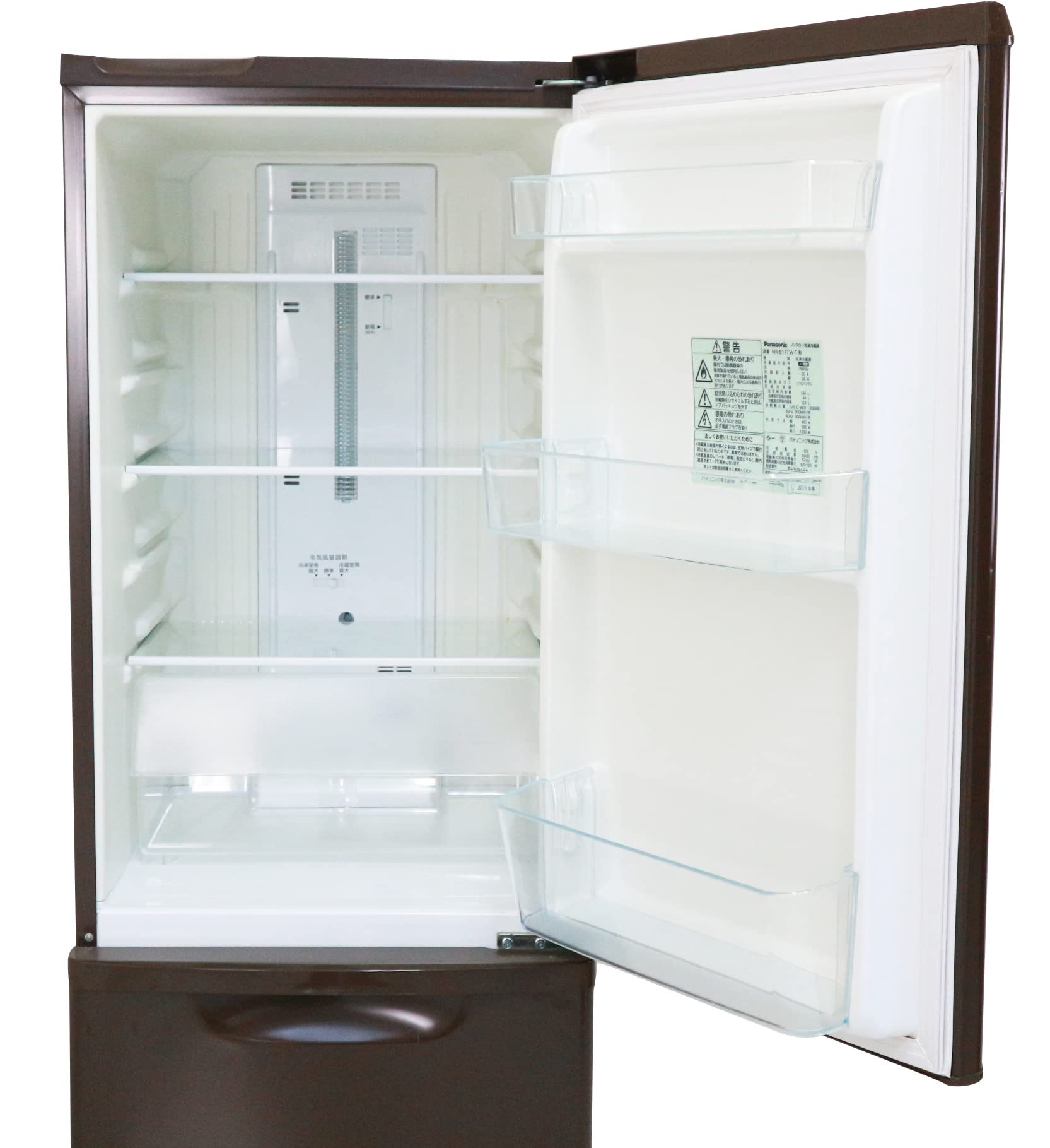 Amazon.co.jp: Panasonic 2ドア冷蔵庫 (168L・右開き) NR-B177W-T