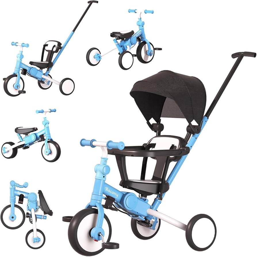 三輪車 手押し棒付き3歳 4歳 5歳 子供用三輪車 7in1 キッズバイク