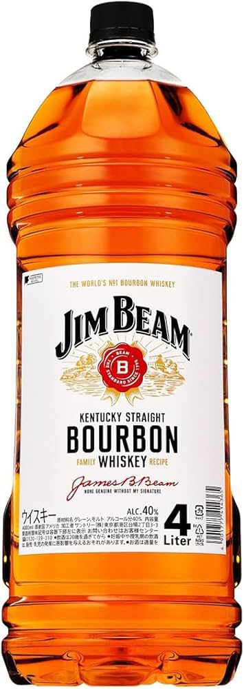 Amazon.co.jp: ジムビーム バーボン ウイスキー 大容量 4000ml 4L ×1本