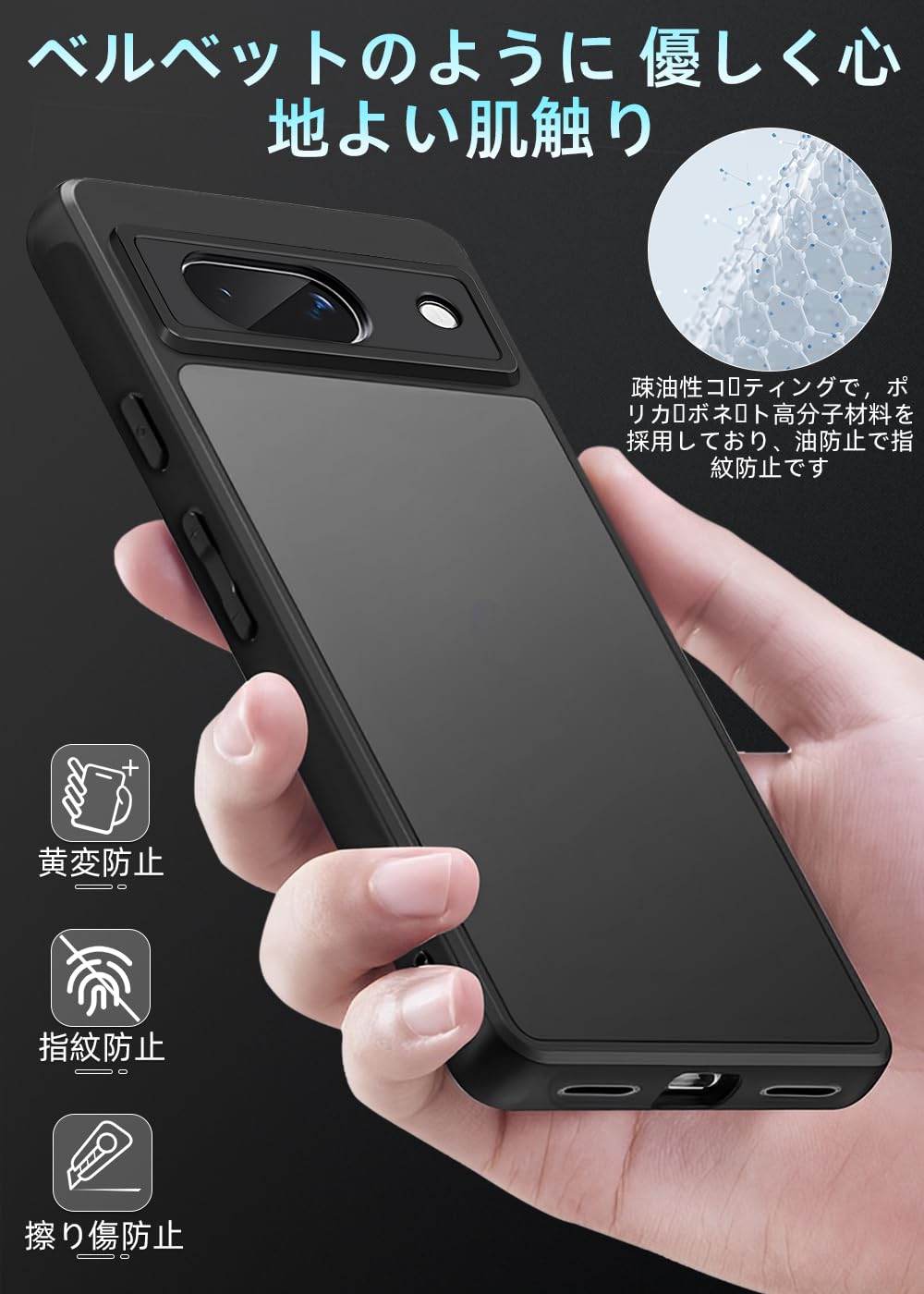 Amazon.co.jp: ZXZone for Google Pixel 8a ケース 半透明 マット感