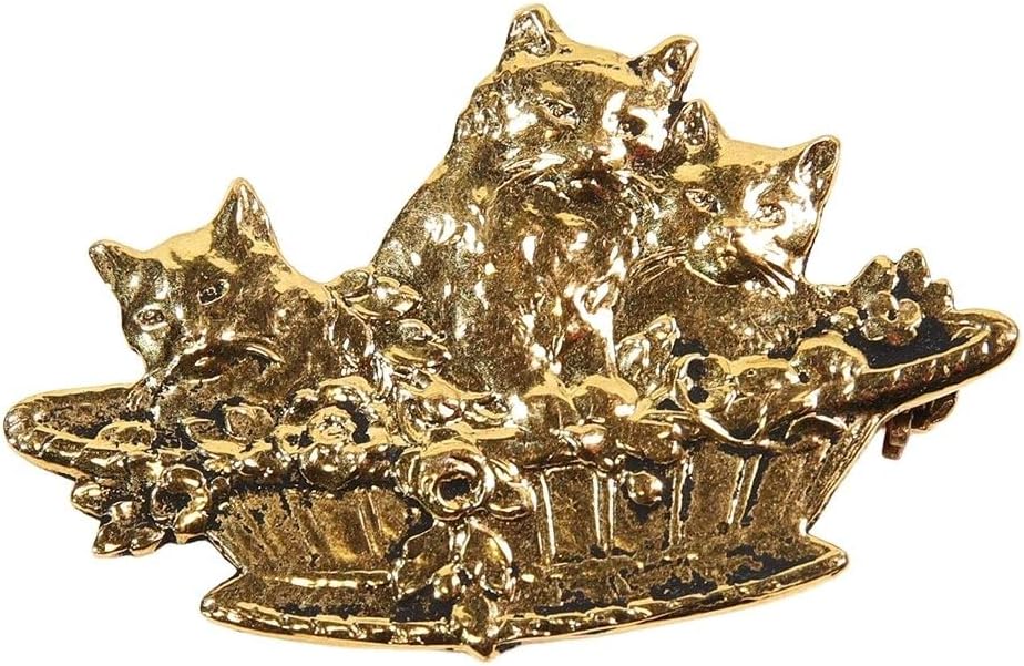 レアSWAROVSKI スワロフスキー キャット ブローチ クリアストーン 猫