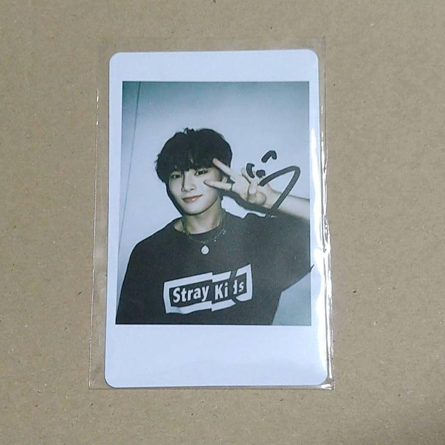 Stray Kids アイエン I.N 直筆サイン入りインスタント写真 チェキ