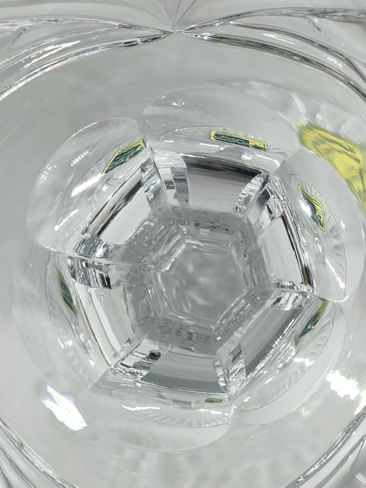 旧東ドイツ製 ドレスデンクリスタル 切子グリーン Lausitzer Glas 旧