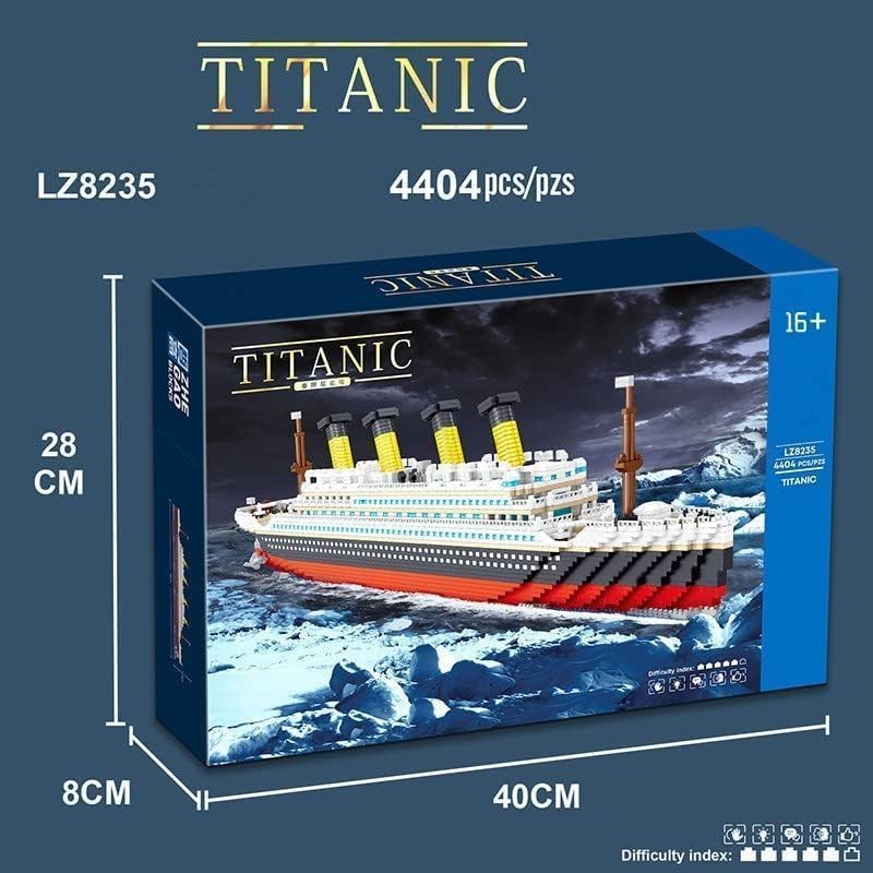 Amazon.co.jp: Technic Titanicモデル組み立てブロックセット 4404