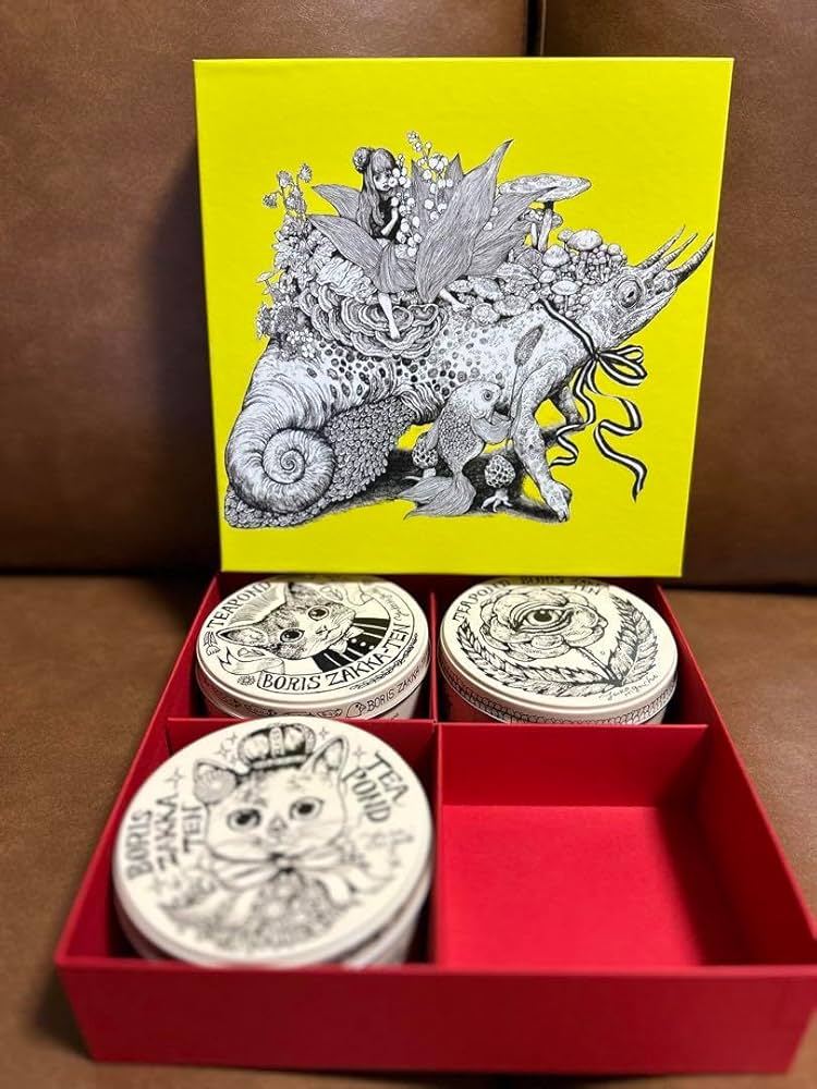 ヒグチユウコ紅茶空缶4個 ギフトBOX入り 【公式通販】