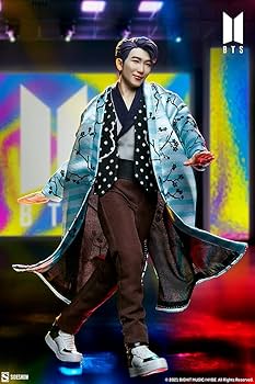 Amazon.com: BTS IDOL RM Non-Scale Statue Blue : Toys & Games