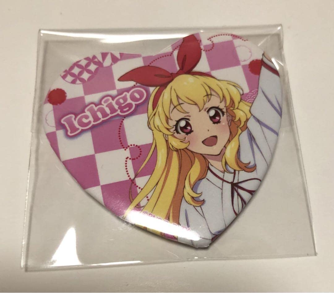 オール アイカツ ミュージアム 限定 ハート 缶バッジ 星宮いちご