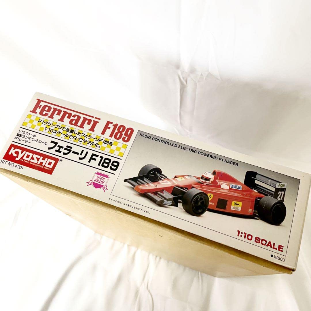 当時品 京商1/10 フェラーリF189 電動RC F1 レーサー 開封・未組立