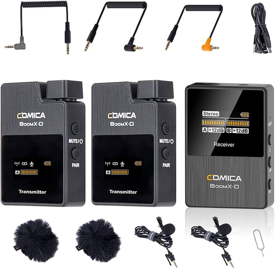 Amazon.co.jp: Comica BoomX-D D2 ワイヤレスカメラマイク ビデオ録音